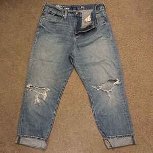 J Crew Slouchy Boyfriend Ripped Jeans